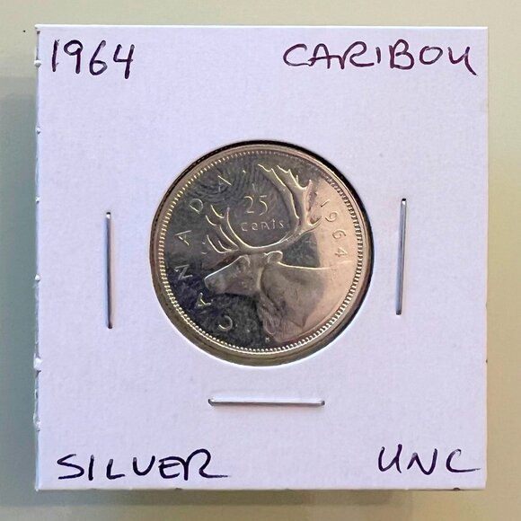 Canada 1962, 1963, 1964 & 1965 Silver 25¢ Quarters! 4 coins total - Picture 7 of 13